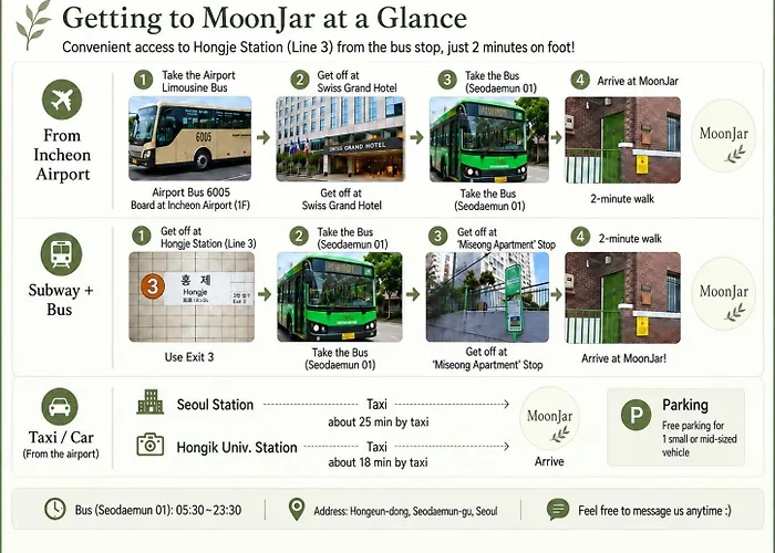 Moonjar - Private 3br For 6 - Gyeongbokgung Hongdae Bukchon - Airport Bus Apartamento *